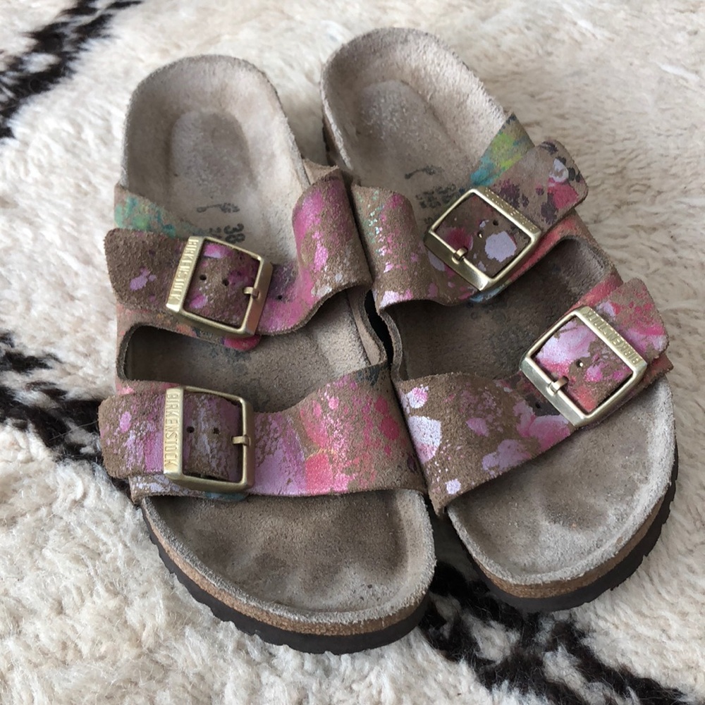 Splatter painted ‘rare’ Birkenstocks